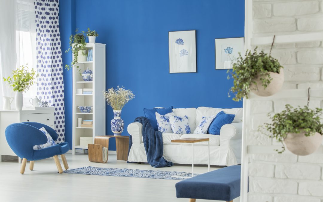 Beautiful painted room in a house